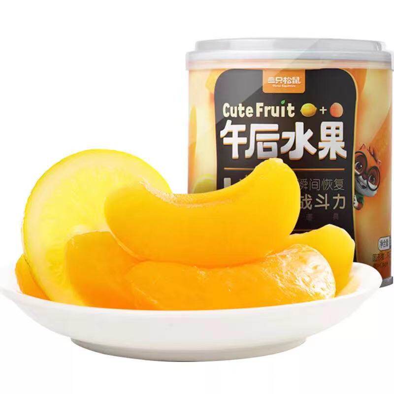 黄桃罐头312g/罐夏天水果罐头什锦水果罐头解馋小甜水开罐即食