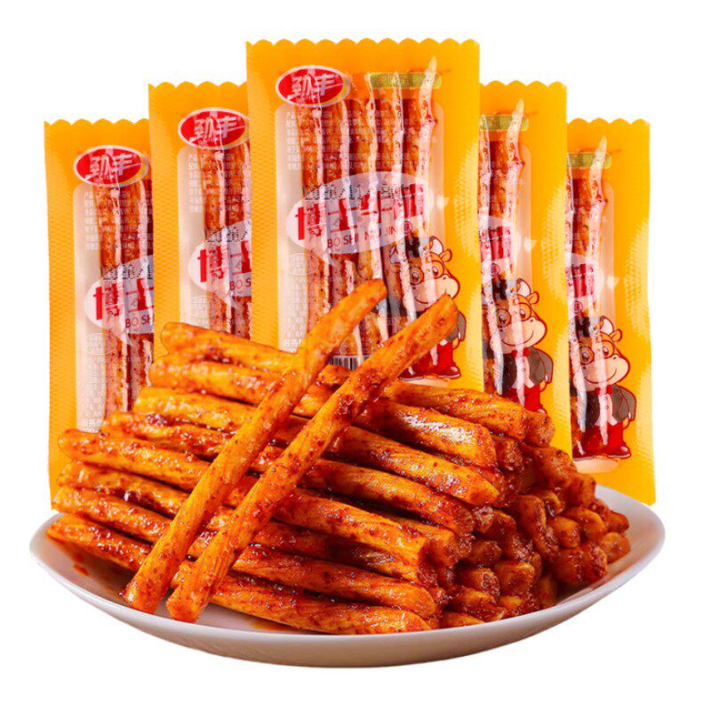 博士牛筋辣条儿时怀旧面筋素牛筋豆筋整箱批发劲道解馋休闲零食