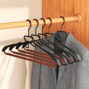 整理师推荐榉木衣架家用挂衣防滑无痕护领晾衣撑轻奢高级衣服挂架