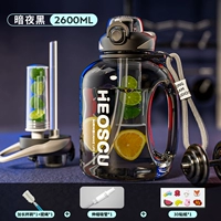 Dark Night - 2,6 л Double Drink [Импортированный Tritan/модернизированный чайный магазин/с шкалой]