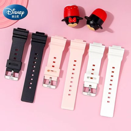 迪士尼Disney15103/15082电子学生运动手表原装橡胶配件适配表带