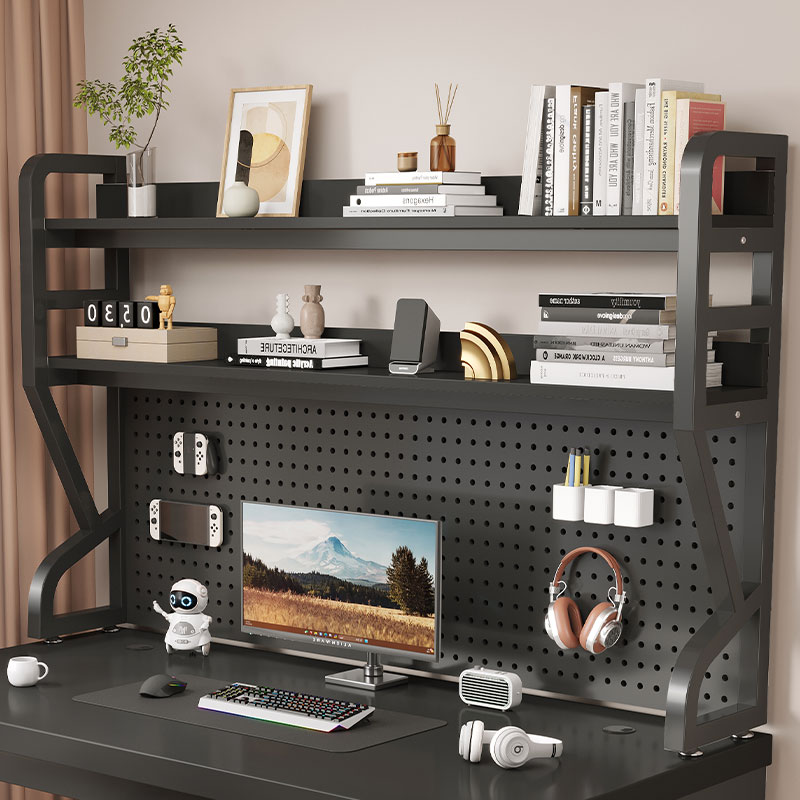 书架桌面置物架洞洞板收纳架电脑桌上简易置物架学生家用学习书桌