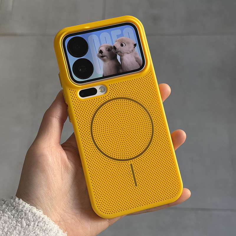 适用小米17promax手机壳新款蜂窝网红散热17pro简约细圈磁吸15pro全包女款小米14高级感pro防摔防指纹ins硬壳