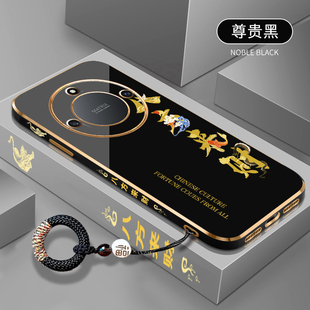 八方来财适用于荣耀X40手机壳荣耀X40i防摔直边手机套honorx40硅胶电镀软壳RMO AN00新外壳 AN00超薄全包DIO