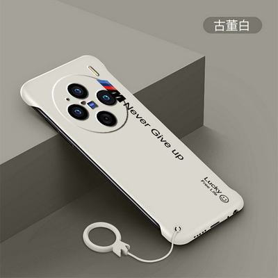 适用vivoX100Pro手机壳5G无边框维沃x100网红潮牌文字vivi简约保护套x1oo超薄手机套防摔磨vio砂硬壳高档男女