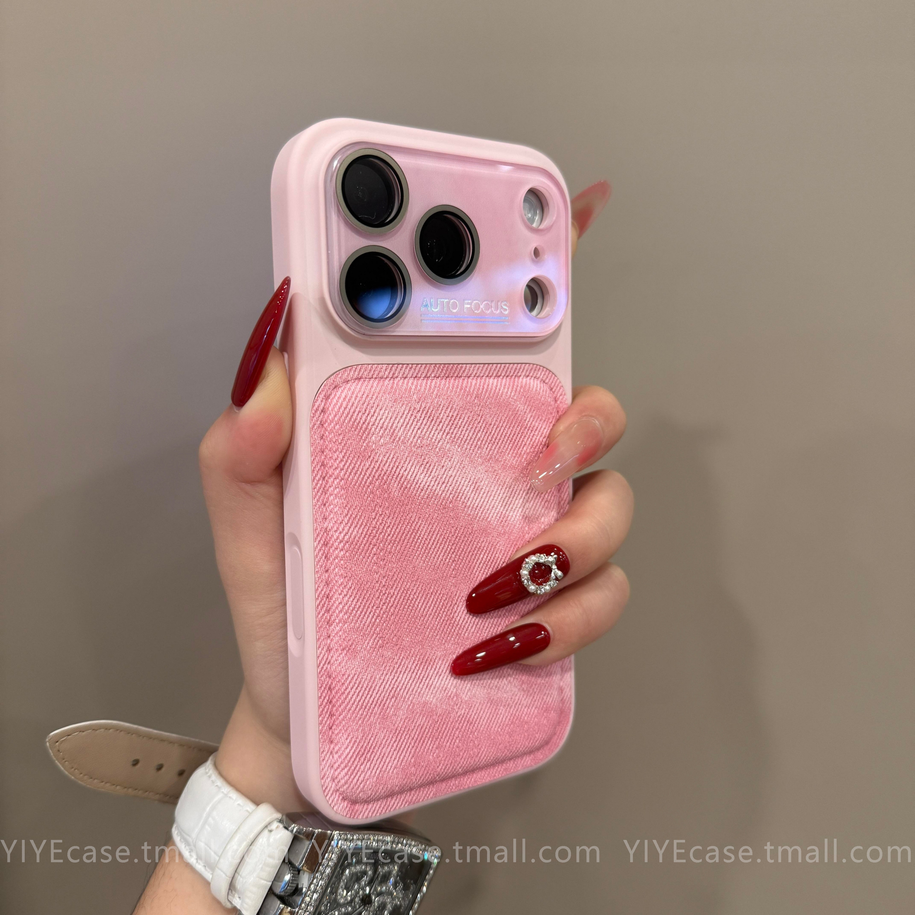 秋冬高颜值复古牛仔适用于iPhone17promax新款苹果16