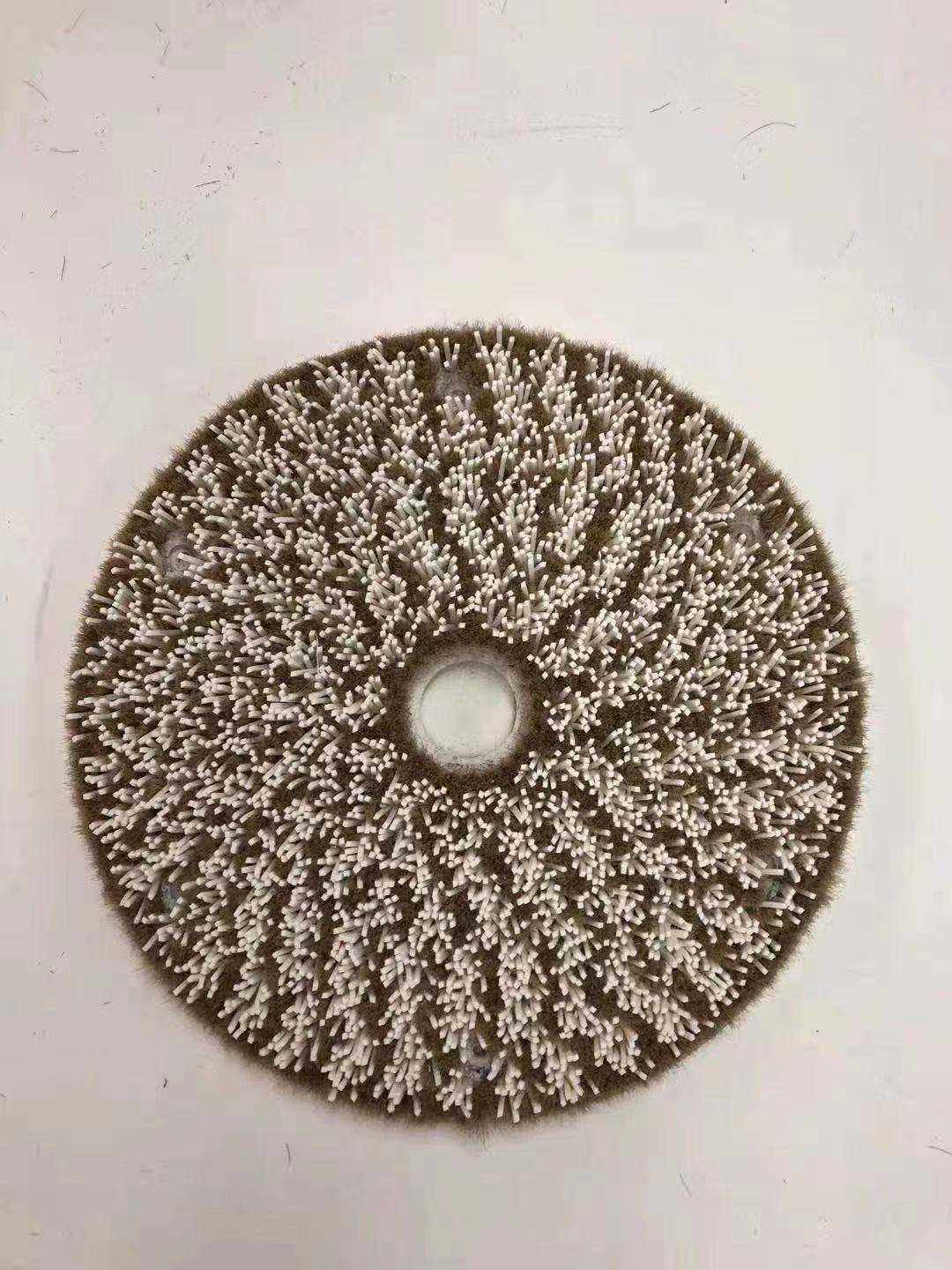 扫光猪毛盘手机3d玻璃扫光毛盘刷 玻离光学镜片抛光刷 研磨毛刷盘