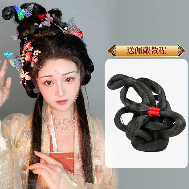 古装假发花神汉服变形走秀软