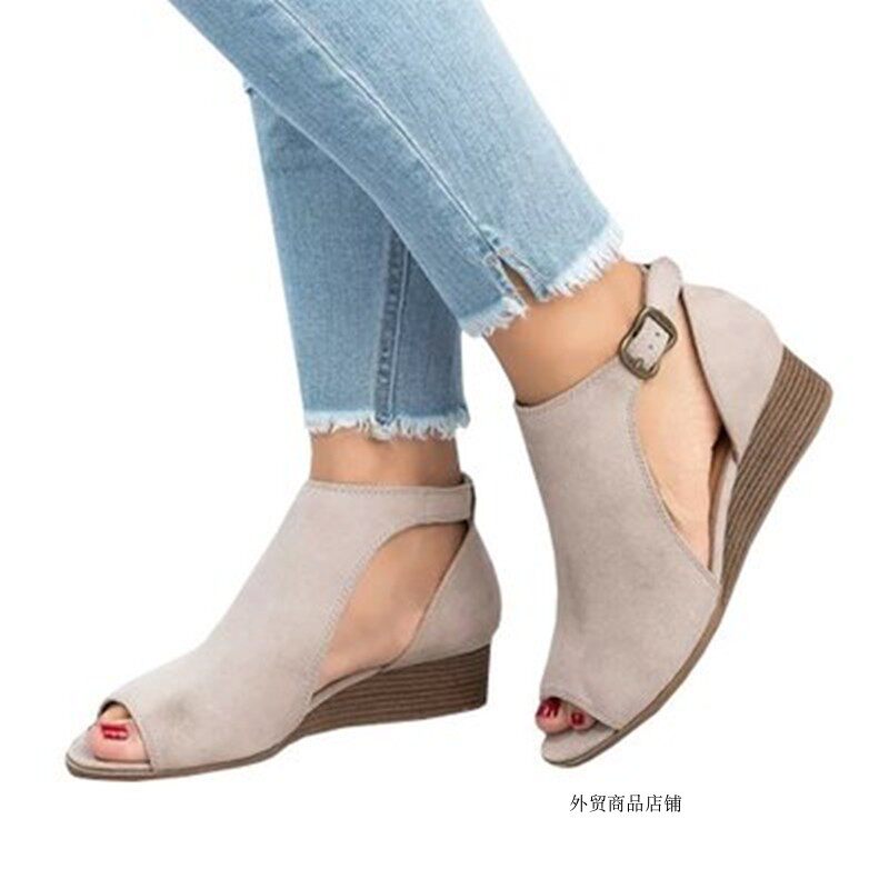 women wedges sandals big yards 43 大码凉鞋女сандалии