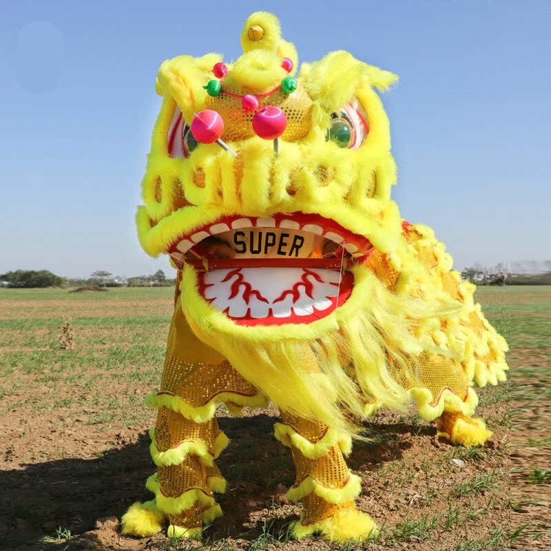 舞龙舞狮道具整套舞狮子佛山舞狮醒狮用品南狮醒狮头全套双人成人