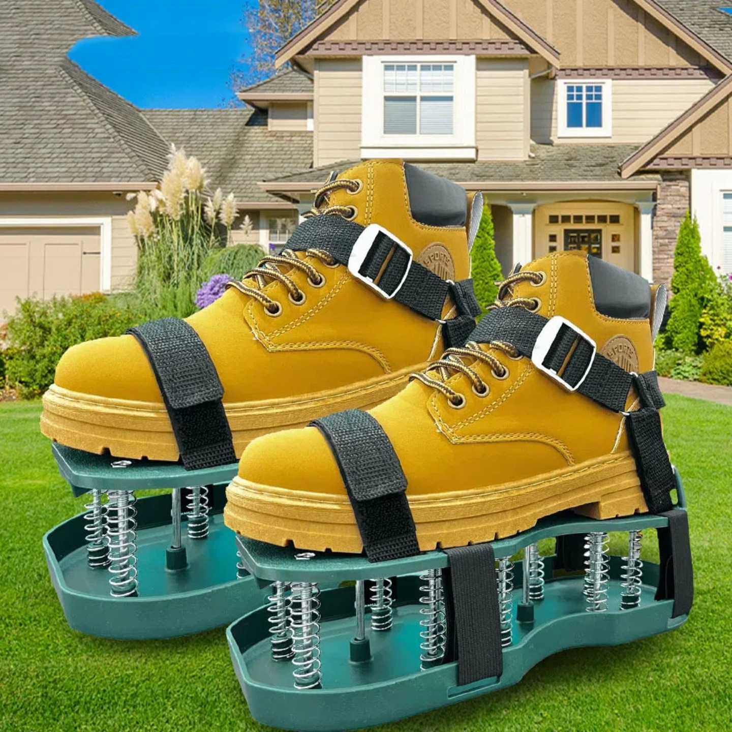 园林松土鞋草坪通气增氧鞋草地钉鞋带弹簧底座庭院护理园林工具,鲜花速递/花卉仿真/绿植园艺,其它园艺用品,淘宝优惠券,粉丝福利购,淘宝优惠卷