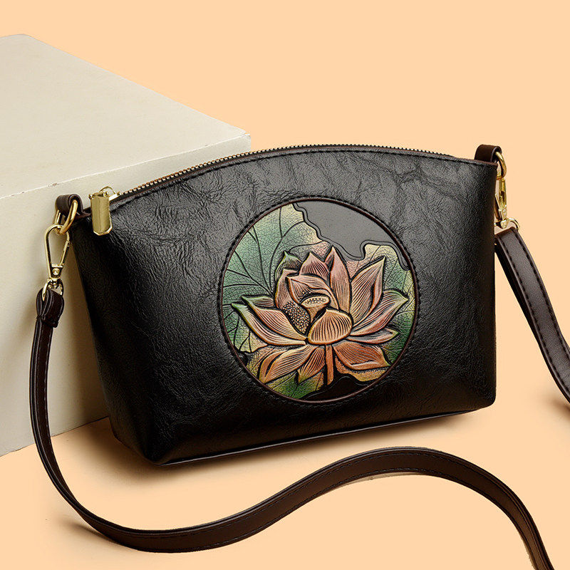 真皮小包女包2025秋冬新款牛皮单肩包民族风休闲妈妈包斜挎零钱包,箱包皮具/热销女包/男包,腋下包,淘宝优惠券,粉丝福利购,淘宝优惠卷