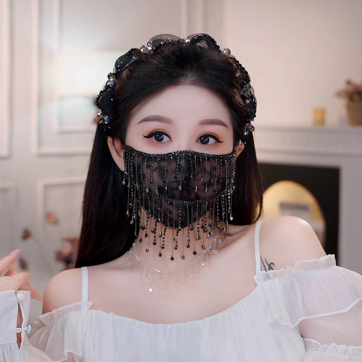 高级感新娘配饰小众高颜值蕾丝