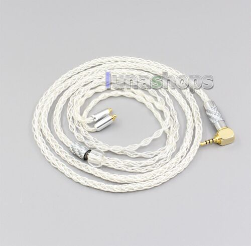 LN006247 8 cores 99.99% Pure Silver Earphone Cable For Shur