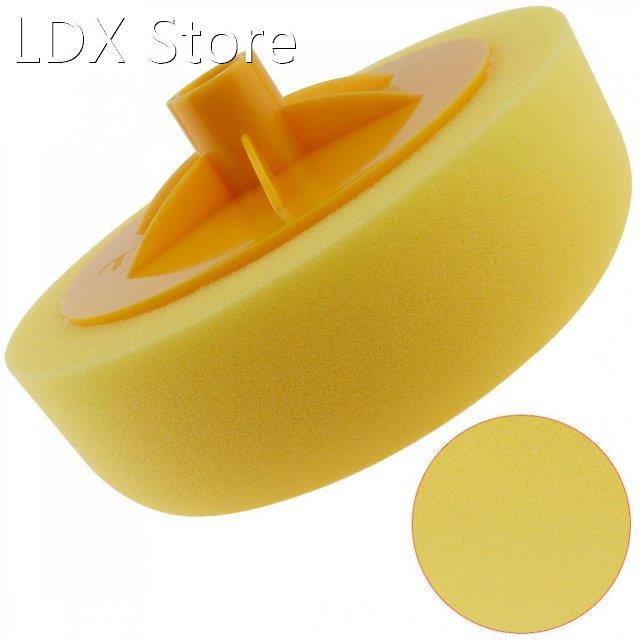 1pc High Density Soft Car Waxing Polished Orange Sponge Whee