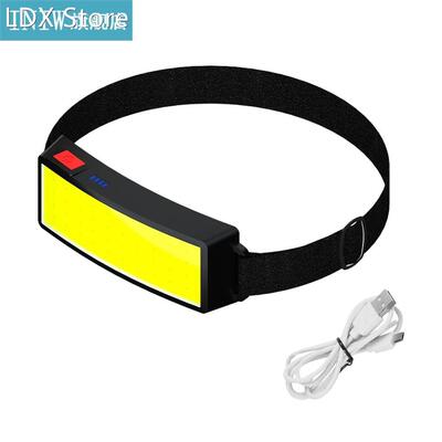 Headlamp 500LM COB Rechargeable Adjustable Headlight IPX4 Wa