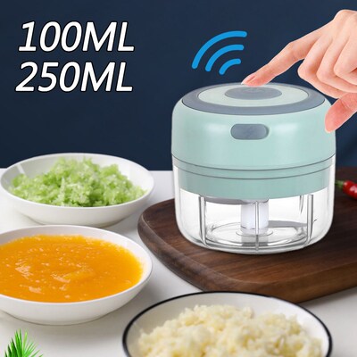 100 / 250ml Mini Electric Garlic Chopper Ginger Masher Machi