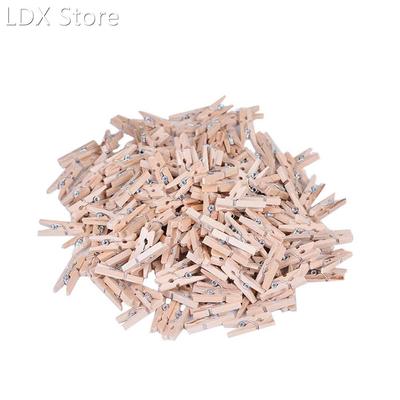 100PCS/Lot Wooden Clothes Pegs Mini Clothespins Solid Wooden