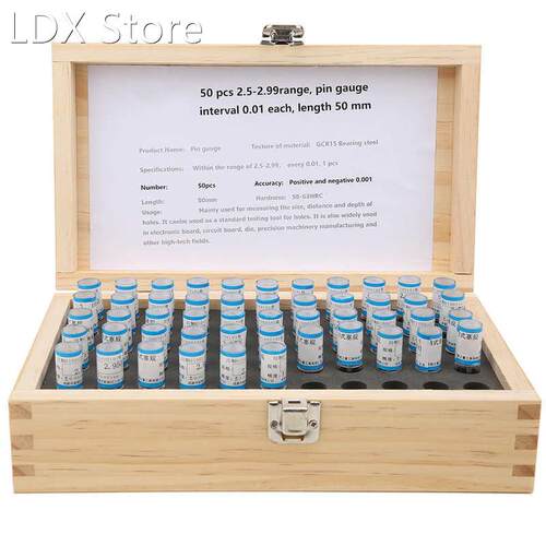2.5-2.99 Gauge Pin Assortment Easy to Use 2.5-2.99 Pin Gauge