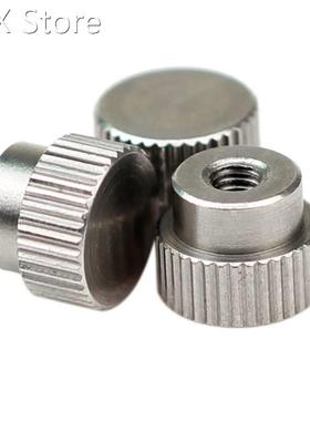10PCS M3 M4 Knurled Thumb Screws Nuts 303 Stainless Steel Bl