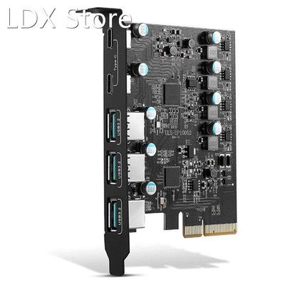 PCIe to USB 3.2 Gen 2 Card with 20Gbps Bandwidth 5-Port (3X