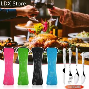 4 Pcs Stainless Steel Knifes 适用于k Spoon Family Travel Cam