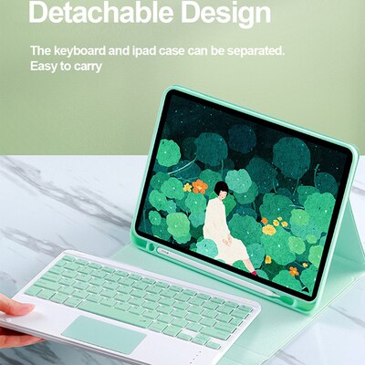 New Wireless Bluetooth Keyboard With Touchpad Case For Appl