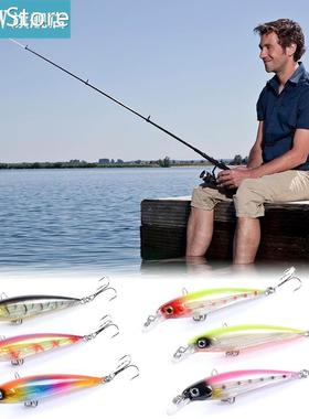 Min Topwater Bait Fishing Lure Diving Depth 0.6-1.8m Double