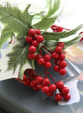 1PC Bouquet Artificial Flowers Auspicious Christmas Fruits R