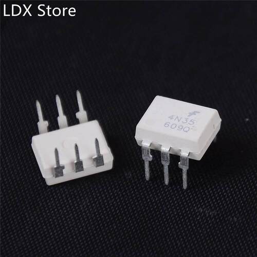 5Pcs/lot White 4N35 DIP6 DIP Photoelectric Coupler Component