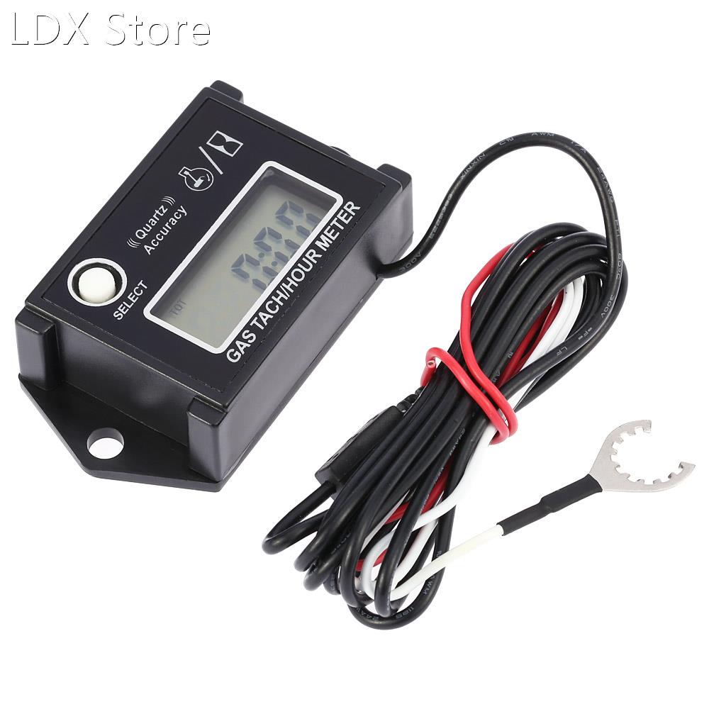 New Arrival LCD Digital Tachometer Tach/Hour Meter RPM Teste