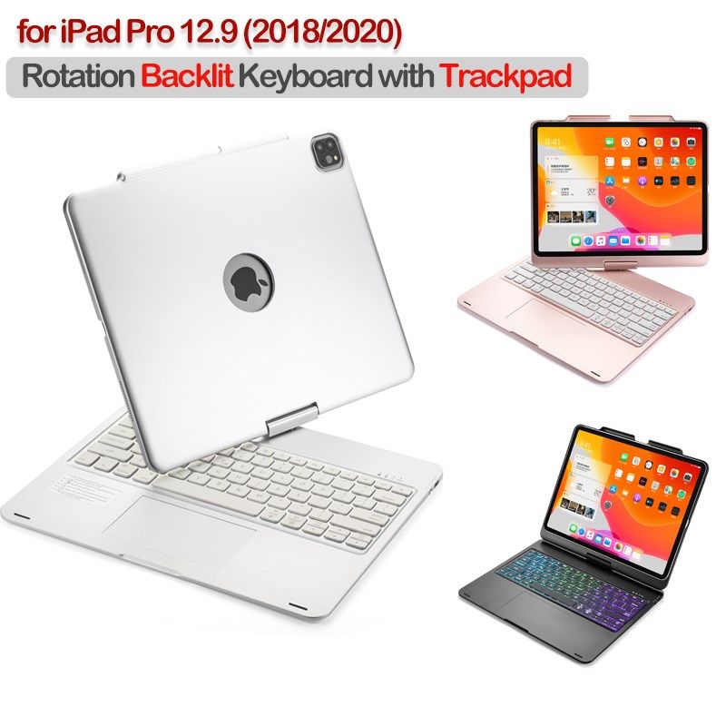 Case with Keyboard for iPad Pro 12.9 2020 2018 Smart Case w