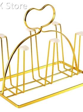 Cup Drying Rack Stand, Metal Bottle Drying Organizer Stand w