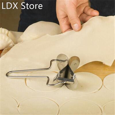 1Pc Stainless Steel Dumpling Wraper Mould Dough Circle Rolle