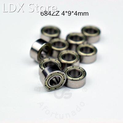 10pcs 684ZZ 4*9*4(mm) free shipping chrome steel Metal Seal