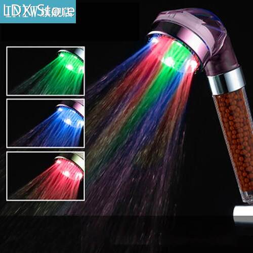 LED Shower Head Anion Shower SPA Pressurized Water - Saving
