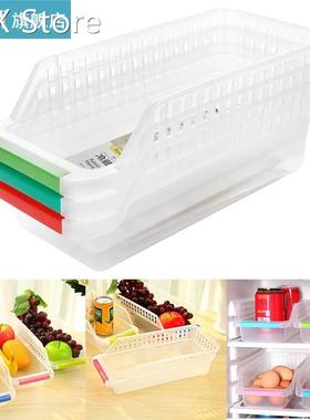 Fridge Freezer Shelf Storage Baskets Hollow Out Shelf Holder