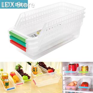 Fridge Freezer Shelf Storage Baskets Hollow Out Shelf Holder