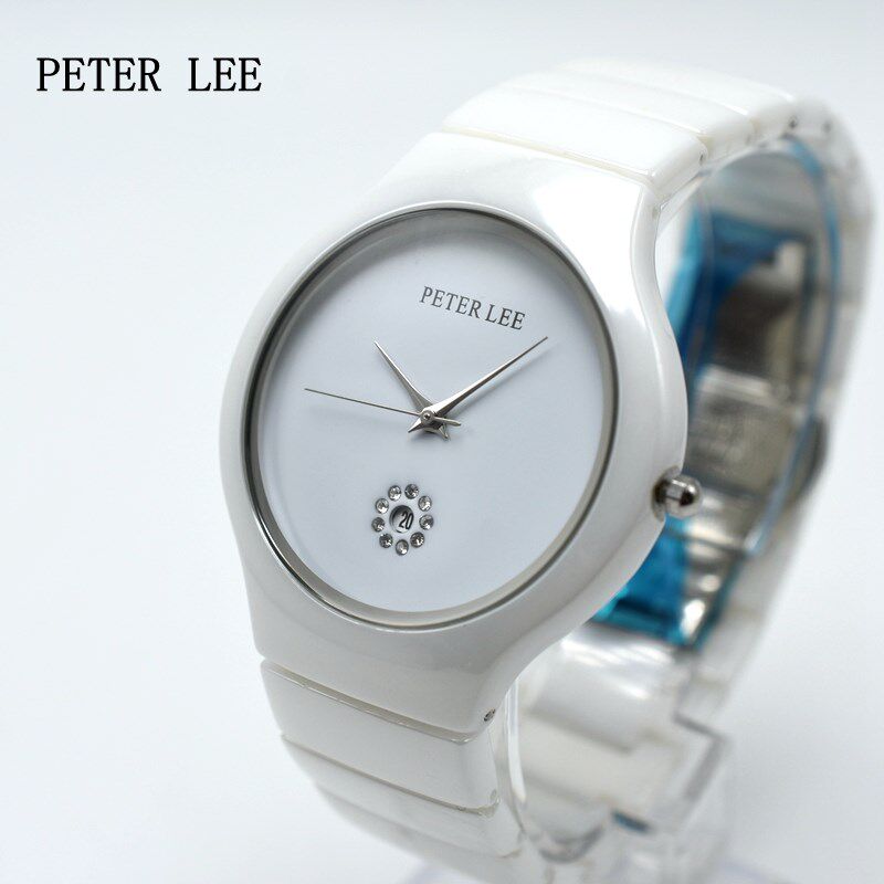 peter lee luxury brand ceramic watch women fashion simple w