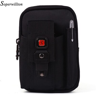 Soperwillton Dropshipping Men Belt Bag Waist Packs Oxford 1
