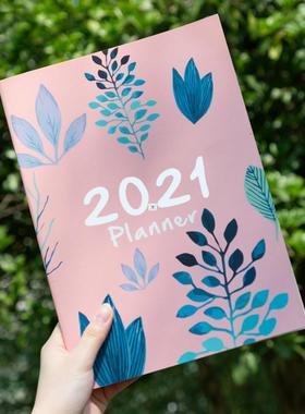 1Pc 2021 Planner Notebook Writing Schedule Book Annual Plan