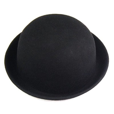 Bowler Hat Felt-Hat Riding-Hat Chaplin Black Melon 1piece