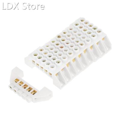 10 Pieces of 5-Hole Bridge Type Design Zero Line Bar Termina