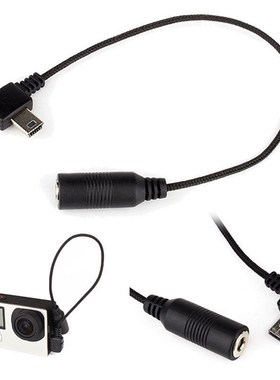 Digital Camera Mini USB To 3.5mm Microphone Mic Adapter Tra