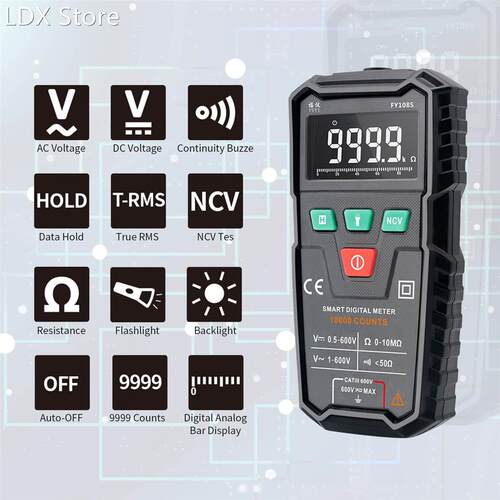 适用于 FUYI FY108S High-precision Electrician Digital Multim