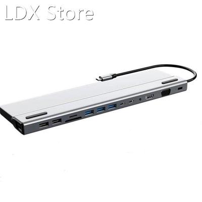 Adapter 14-In-1 Type C Hub USB C To HDMI-compatible VGA RJ45