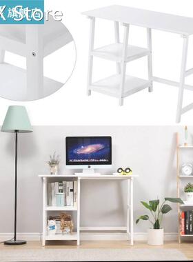 Universal Laptop Desks White Two Shelves Office Desk Office