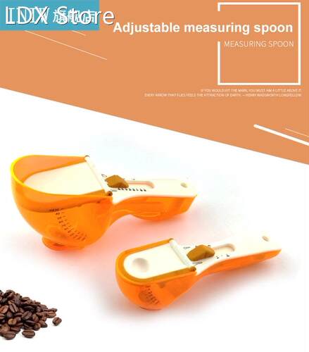 1PC Plastic Adjustable Measuring Spoon With Scale Milk Powde