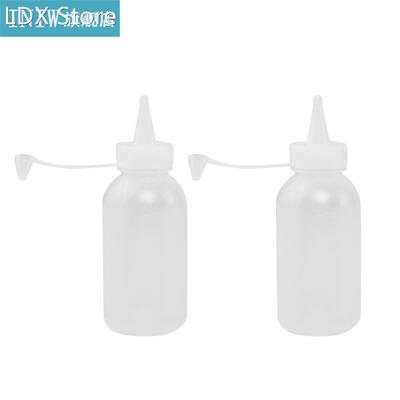 2pcs 100ML Plastic Sauce Squeezer Bottle Dispensing Bouteill