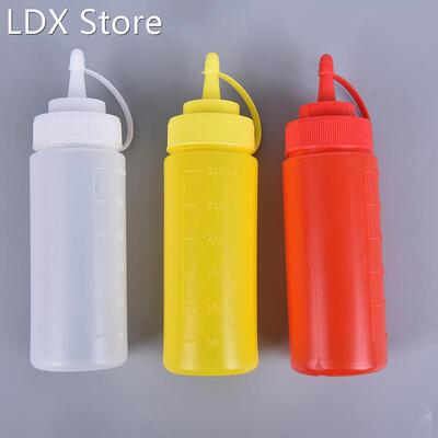12oz(300ml) Squeeze Bottle Sauce Vinegar Oil Ketchup Gravy C